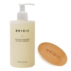 Beigic Botanical Recovery Caffeine Shampoo + Scalp Massage Hair Brush ZESTAW Kofeinowy szampon botaniczny - regenerujący 300 ml + Szczotka do masażu skóry głowy 1 szt