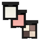 Bikor Fresh Make Up ZESTAW Puder Transparentny Tokyo 8 g + Róż - N°5 Sunrise Satined (ciepły łososiowy, satynowy) 8 g + Cienie do powiek - N°11 Nature Queen 4x2g