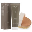 Bioline Jato Firming Body Set ZESTAW Krem na złogi tłuszczu 250 ml + Szczotka z dębu i włókna agawy 1 szt