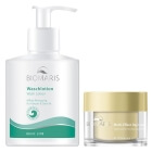 Biomaris Wash Lotion + Multi-Effect Day Cream Without Perfume ZESTAW Łagodny żel myjący 300 ml + Multiaktywny krem na dzień do skóry alergicznej, bezzapachowy 50 ml