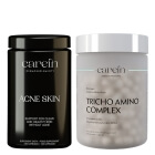 Carein Tricho Amino Complex + Acne Skin ZESTAW Wzmocnienie cienkich, łamliwych włosów 120 kapsułek + Kuracja 30 dni Czysta skóra bez trądziku 120 kaps