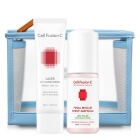Cell Fusion C Laser Sunscreen 100 SPF 50+/PA+++ + Final Rescue Syrup Ampoule ZESTAW Filtr przeciwsłoneczny 50 ml + Różowy syrop łagodzący podrażnienia 30 ml + Kosmetyczka 1 szt