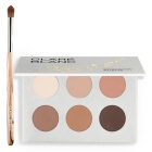 Clare Blanc Calm Balance + Blending Brush ZESTAW Paleta cieni 6 x 1,4 g + Pędzel do blendowania cieni (EB 07) 1 szt.