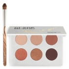 Clare Blanc Cozy + Cone Brush ZESTAW Paleta cieni 6 x 1,4 g + Pędzel do blendowania i konturowania (EB 01) 1 szt.