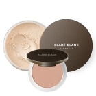 Clare Blanc Neutral 230 + Luminous Sunlight ZESTAW Podkład mineralny SPF 15 - kolor neutralny/jasny (Neutral 230) 14 g + Rozświetlający puder prasowany (kolor Luminous Sunlight) 8 g