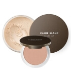 Clare Blanc Neutral 230 + Secret Wonder ZESTAW Podkład mineralny SPF 15 - kolor neutralny/jasny (Neutral 230) 14 g + Rozświetlający puder prasowany (kolor Secret Wonder) 8 g