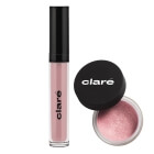 Clare Glossy Lip Barrier + Cotton Candy 870 ZESTAW Ochronny błyszczyk do ust (kolor Muty 04) 6 ml + Cień do powiek (kolor Cotton Candy 870) 1,5 g