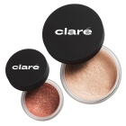 Clare Oh! Glow - Botox + Salted Carmel 873 ZESTAW Puder rozświetlający (kolor Btx 32) 2,5 g + Cień do powiek (kolor Salted Carmel 873) 1 g
