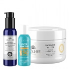 Clochee Bestseller Set ZESTAW Tonik antyoksydacyjny 100 ml + Bogate masło do ciała - mango 250 ml + Mgiełka do twarzy SPF 50 75 ml
