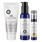 Clochee Night Ritual ZESTAW Peeling do twarzy 100 ml + Tonik antyoksydacyjny 100 ml + Krem odmładzająco-regenerujący na noc 50 ml