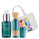 Colorescience Holiday Set ZESTAW Mineralny puder ochronny w pędzlu (kolor Medium) 4,3 g + Żel oczyszczający 30 ml + Torba 1 szt GRATIS