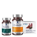 Colway Inner Beauty ZESTAW Witamin C 100 kaps + Astaksantyna + Piperyna + B Complex 60 kaps. + Kolagen + Algi + Wit. E 60 kaps.