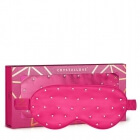 Crystallove Crystalized Silk Eye Mask Jedwabna opaska na oczy zdobiona kryształkami (kolor Hot Pink) 1 szt