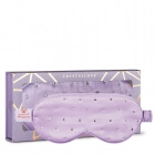 Crystallove Crystalized Silk Eye Mask Jedwabna opaska na oczy zdobiona kryształkami (kolor Lilac) 1 szt