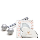 Crystallove Masażer do Twarzy + Cryo Ice Gua Sha ZESTAW Masażer liftingujący 1 szt. + Gua sha ze stali nierdzewnej 1 szt