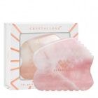 Crystallove Rose Quartz Contour Gua Sha Płytka do masażu twarzy gua sha z kwarcu różowego 1 szt