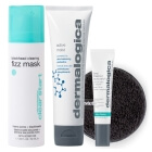 Dermalogica Acne Skin Care ZESTAW Maska 50 ml + Preparat punktowy 15 ml + Lekki krem nawilżający 50 ml + Gąbka do demakijażu 1 szt