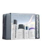 Dermalogica Home For The Holidays ZESTAW Żel do mycia twarzy 50 ml + Enzymatyczny puder 13 g + Nawilżające serum 10 ml + Ultrakojący krem 15 ml + Kosmetyczka 1 szt
