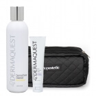 Dermaquest Mini Pumpkin Mask + DermaClear Cleanser + Kosmetyczka Topestetic ZESTAW Terapeutyczna maska dyniowa 57 ml + Antybakteryjno-enzymatyczny żel do mycia skóry z kwasem migdałowym 177,4 ml + Czarna, duża 1 szt