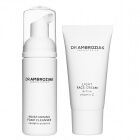 Dr Ambroziak Travel Team ZESTAW Pianka myjąca 50 ml + Krem nawilżający na dzień 20 ml
