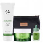 Dr Ceuracle Cleansing Foam + BHA and Matcha Ampoule + Tea Tree Purifine Cream ZESTAW Pianka 150 g + Ampułka 30 ml + Krem 50 g + Kosmetyczka 1 szt