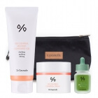 Dr Ceuracle Cleansing Gel + BHA and Matcha Ampoule + 5α Control Clearing Cream ZESTAW Żel 150 ml + Ampułka 30 ml + Krem 50 ml + Kosmetyczka 1 szt