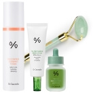 Dr Ceuracle Control Clearing Toner + BHA and Matcha Ampoule + Green Up Sun SPF 50+ + Roller Topestetic ZESTAW Tonik 120 ml + Ampułka 30 ml + Krem SPF 50+ 50 ml + Roller jadeit 1 szt