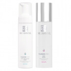 Dr Grandel Cleansing Soft Care ZESTAW Pianka oczyszczająca z kwasami 2w1 do skór tłustych i mieszanych 200 ml + Tonik nawilżająco-łagodzący 200 ml