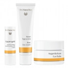 Dr Hauschka Favorite Set ZESTAW Balsam pod oczy 10 ml + Krem z róży na dzień 30 ml + Sztyft pielęgnacyjny do ust 4,9 g