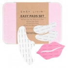 Easy Livin Easy Pads Set ZESTAW Wielorazowe płatki pod oczy 2 szt + Wielorazowy płatek na czoło 1 szt + Wielorazowy płatek na usta  1 szt