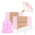 Easy Livin Face and Body Set ZESTAW Płatki pod oczy 2 szt + Płatek na czoło 1 szt + Roller do twarzy 1 szt + Bańka do ciała 1 szt