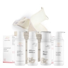 Eeny meeny Jędrność i Elastyczność ZESTAW Balsam na rozstępy 200 ml + Krem do biustu 100 ml + Balsam na cellulit 200 ml + Żel do ciała 200 ml + Pas do mycia ciała 1 szt