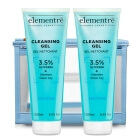 Elementre Cleansing Gel x 2 + Kosmetyczka Topestetic ZESTAW Żel oczyszczający 250 ml x 2 + Przezroczysta 1 szt