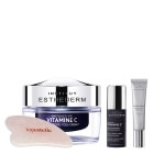 Esthederm Active Repair + Intensive Vitamine C + Gua Sha Topesteic ZESTAW Regenerujący krem pod oczy 15 ml + Serum z witaminą C 10 ml + Żel-krem z witaminą C 50 ml + Gua sha 1 szt