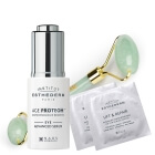 Esthederm Lifting Eye Kit ZESTAW Serum pod oczy 15 ml + Płatki pod oczy 10x2 szt. + Roller jadeit 1 szt