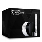 Germaine de Capuccini For Men Hydra Elements ZESTAW Energetyzująca, przeciwstarzeniowa emulsja do twarzy dla mężczyzn 50 ml + Energetyzujący roll- on pod oczy 10 ml