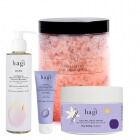 Hagi Na Śliwki Box ZESTAW Sól do kąpieli 1200 g + Płyn do higieny intymnej 200 ml + Krem do rąk 50 ml + Krem do ciała 200 ml