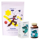 Health Labs Care ProteinMe + OmegaMe ZESTAW Białko WPC z enzymami trawiennymi (smak czeko-wiśnia) 519 g + Kwasy tłuszczowe Omega 3 EPA i DHA z ryb 120 kaps