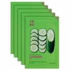 Holika Holika Pure Essence Mask Sheet - Cucumber 5 Pack ZESTAW Maseczka bawełniana z ekstraktem z ogórka 5 szt.