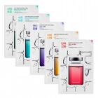 Holika Holika Rescue Masks Mix ZESTAW Maski bawełniane z madekasozydem, z witaminą C, z peptydami, z kolagenem, z kwasem hialuronowym.