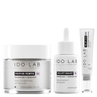 Ido Lab Pielęgnacja Liftingująco - Rozjaśniająca ZESTAW Liftingujący i rozjaśniający krem na dzień 50 ml + Wygładzające i rozjaśniające serum 30 ml + Rewitalizujący krem pod oczy 15 ml
