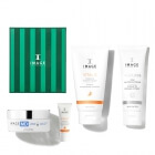 Image Skincare Glamour Glow ZESTAW Maska złuszczająca 57 g + Maska nawilżająca i odżywiająca 56,7 ml + Płatki pod oczy 22 pary + Preparat oczyszczający 7 ml