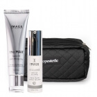 Image Skincare Pielęgnacja Liftingująca ZESTAW Krem silnie ujędrniający na szyję, podbródek i dekolt 59 ml + Liftingujący krem pod oczy z kwasem glikolowym 15 ml + Kosmetyczka 1 sz