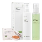 Innoaesthetics Soft Cleanser + NMF Tonic + Cover-Age 3.0 SPF 50+ ZESTAW Delikatny żel do mycia twarzy 200 ml + Bezalkoholowy tonik nawilżający 200 ml + Podkład (Medium) 12 g