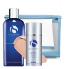 iS Clinical Eclipse SPF 50+ Beige + Cleansing Complex + Kosmetyczka Topestetic ZESTAW Krem ochronny beżowy 100 g + Żel oczyszczający 60 ml + Przezroczysta 1 szt