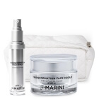 Jan Marini Transformation Face Serum + Transformation Face Cream + Kosmetyczka Jan Marini ZESTAW Nawilżające serum do twarzy 30 ml + Nawilżający krem do twarzy 28 g + Biała 1 szt
