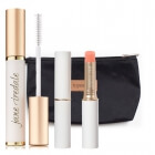 Jane Iredale Pure Lash Extender&Conditioner + Just Kissed ZESTAW Odżywka do rzęs 9 g + Pomadka do ust i policzków (kolor Forever Pink) 3 g + Kosmetyczka 1 szt