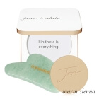 Jane Iredale Mineral Foundation SPF 20 Refill + Refillable Compact + Gua Sha Topestetic ZESTAW Puder prasowany (kolor Warm Sienna) wkład 9,9 g + Puderniczka (kolor biały) 1 szt + Gua sha jadeit 1 szt