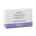 John Masters Organics Face And Body Bar With Lavender And Ylang Ylang Mydło z lawendą i ylang ylang 128 g