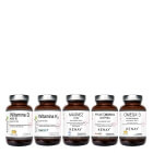 Kenay Wsparcie Kości, Serca i Układu Odpornościowego ZESTAW D3 4000 IU 60 kaps + K2 60 kaps + Fruktoboran wapnia 60 kaps + Magnez 60 kaps + Omega-3 60 kaps